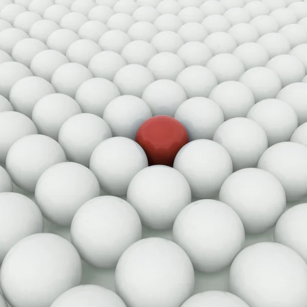 Farklı kırmızı top — Stok fotoğraf