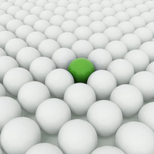 Verschiedener grüner Ball — Stockfoto