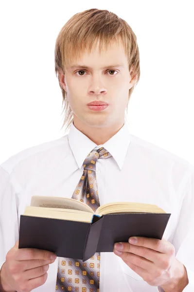 Guy with book — Stock Photo, Image