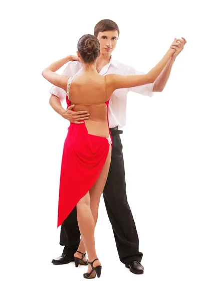 Beautiful young dancing couple Royalty Free Stock Images