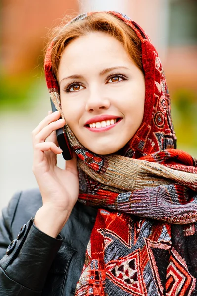 stock image Beautiful girl in autumn