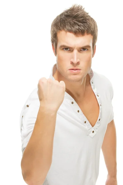 Angry young man — Stock Photo, Image