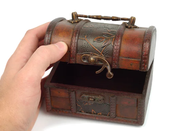 Abrir la caja del tesoro — Foto de Stock