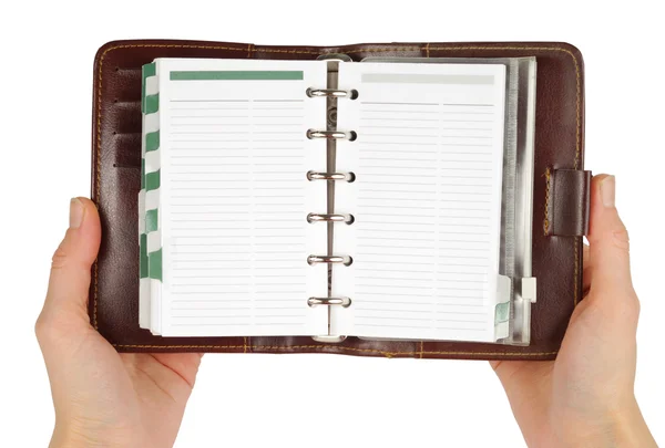 Notebook di lettura — Foto Stock
