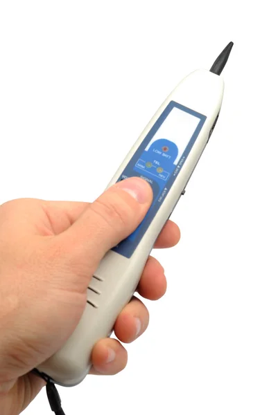Hand With Cable Tester — Stock Photo, Image