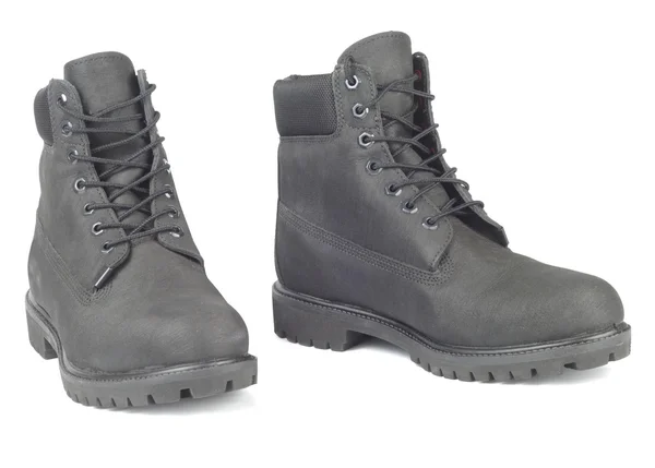 Black Winter Boots — Stock Photo, Image