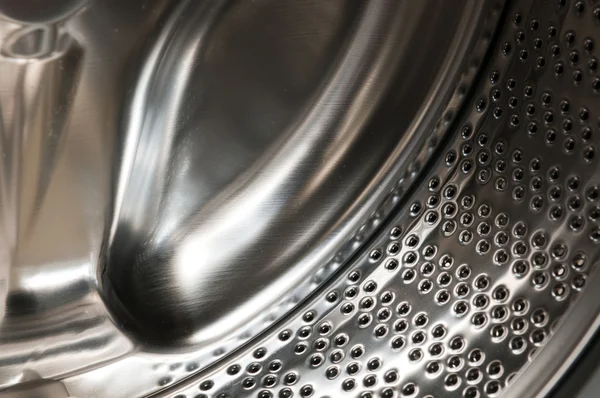 Vista interior de um tambor de máquina de lavar roupa — Fotografia de Stock