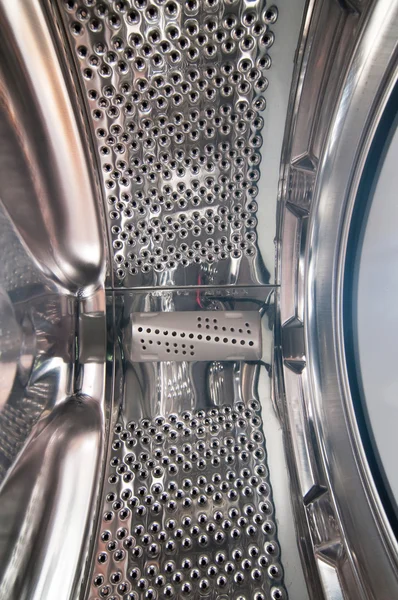 stock image Interior view of a washing machine drum