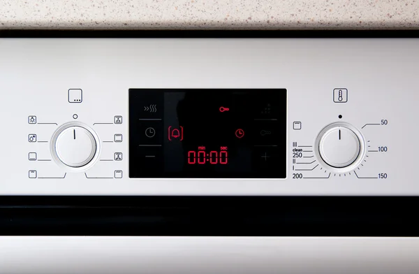 Panel de control de estufa de cocina moderna —  Fotos de Stock