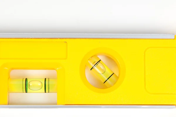 Spirale gialla isolata su fondo bianco — Foto Stock