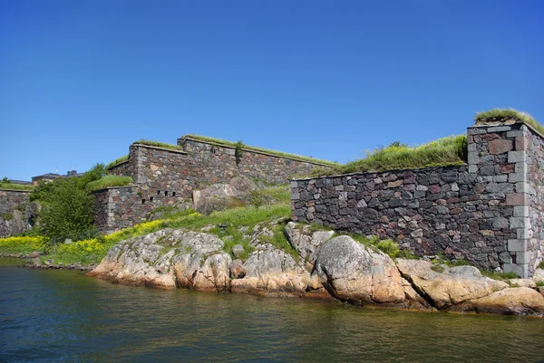 Zobacz Fortecy Suomenlinna Sveaborg Morza Pobliżu Helsinki Finlandia — Zdjęcie stockowe