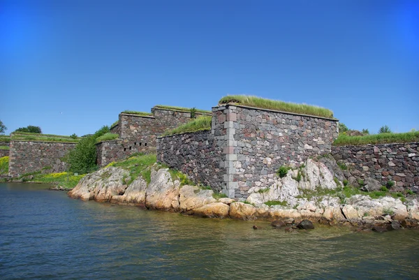 Zobacz Fortecy Suomenlinna Sveaborg Morza Pobliżu Helsinki Finlandia — Zdjęcie stockowe