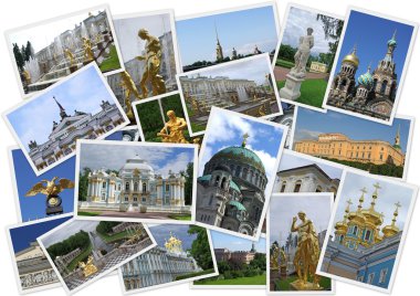 Sights of Saint Petersburg clipart