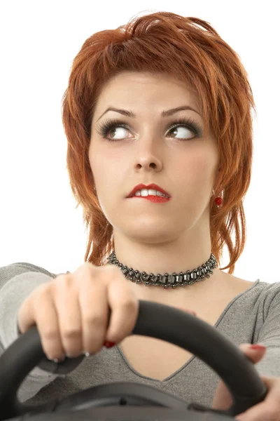 The thoughtful driver — Stock Photo, Image