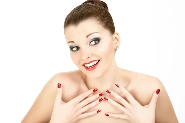The woman with manicure — Stock Photo, Image