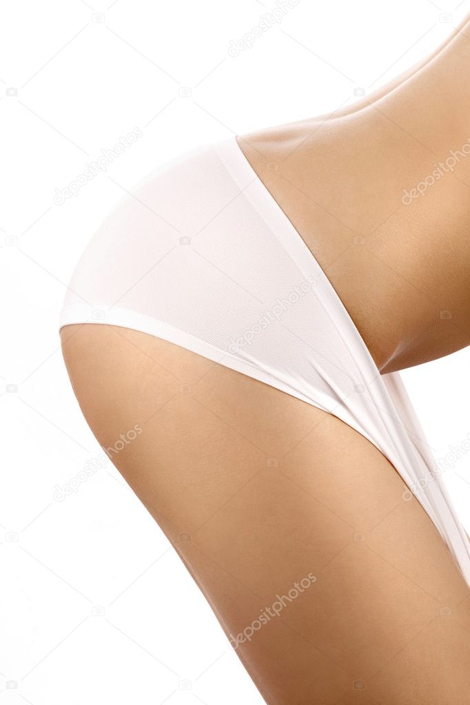 Voluptuous backside in panties