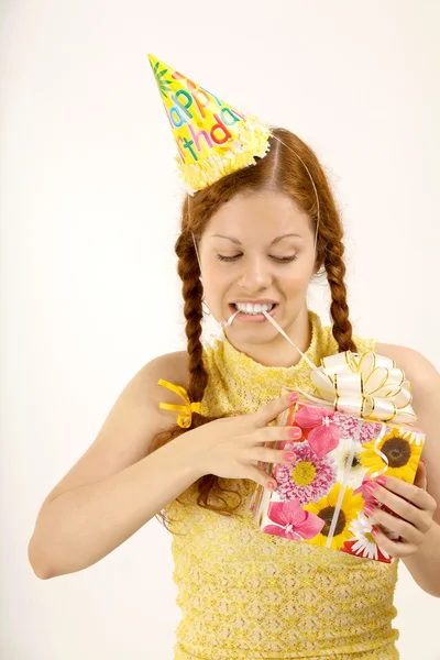 Mujer del cumpleaños — Foto de Stock