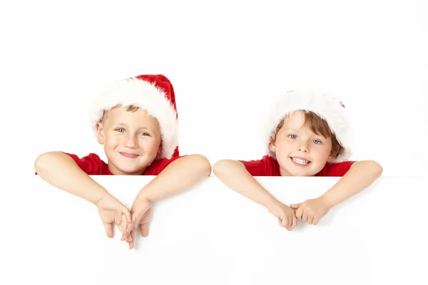 Two little santa — Stockfoto