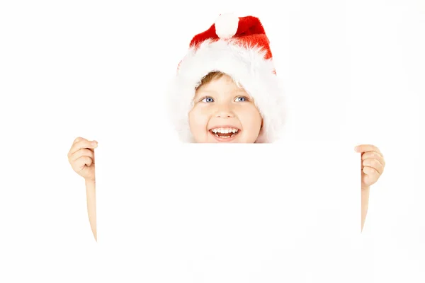 Ridendo piccolo Babbo Natale — Foto Stock