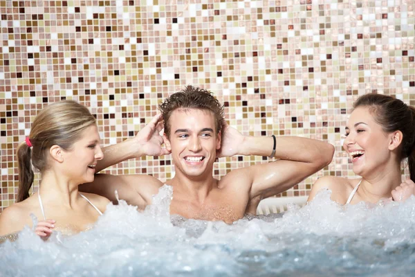 In a jacuzzi — Stock Photo, Image