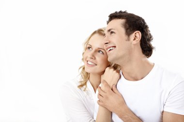 Enamoured couple clipart