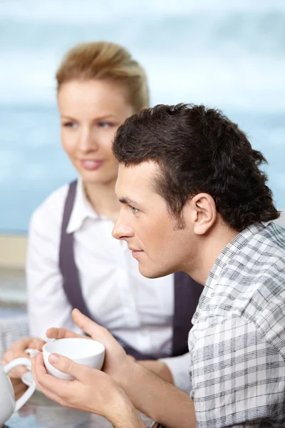 In a coffee house — Stock Photo, Image