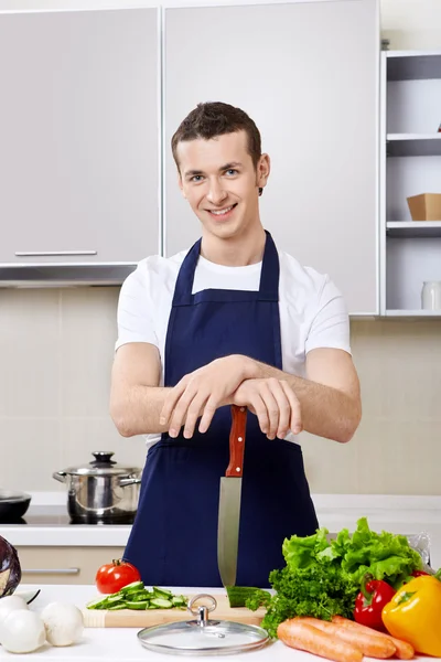 O cozinheiro sorridente — Fotografia de Stock