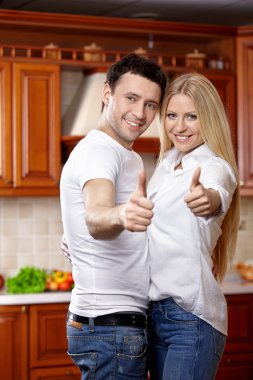 Smiling couple clipart