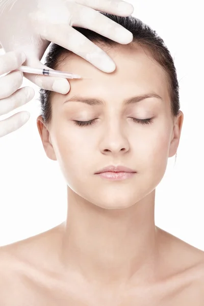 The injection of Botox — Stock Photo, Image