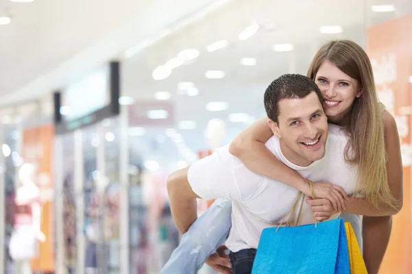 Love Happy Couple Store — Stock Photo, Image
