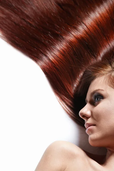 Hosszú gyönyörű haj — Stock Fotó