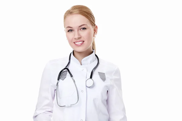 Ein Arzt auf weißem Hintergrund — Stockfoto
