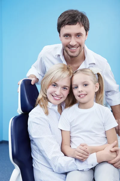 Familie tandheelkunde — Stockfoto