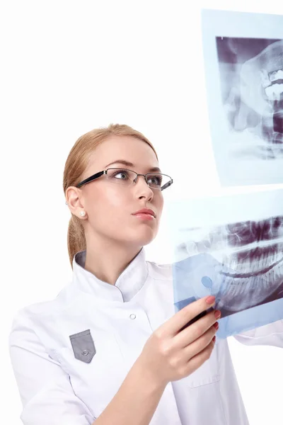 Girl with X-ray — Stock Photo, Image