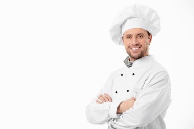 Attractive smiling cook clipart