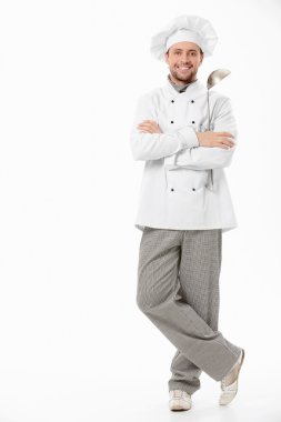 Smiling cook clipart