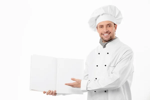 Cozinheiro sorridente — Fotografia de Stock