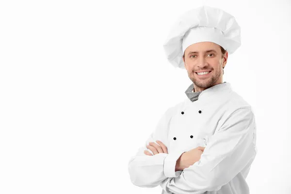 Cocinero sonriente atractivo — Foto de Stock