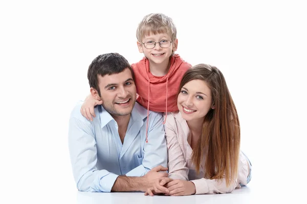 Familie met een kind — Stockfoto