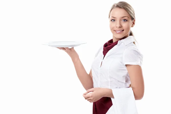 Una camarera sonriente —  Fotos de Stock