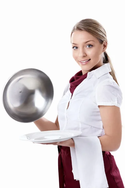 Attractive Waitress — Stock Photo, Image