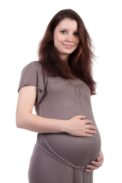 Retrato Mujer Embarazada Hermosa —  Fotos de Stock