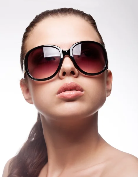 Woman with sunglasses Royalty Free Stock Images