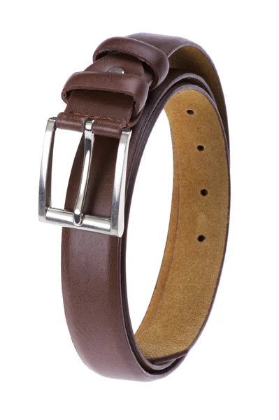 Leather belt macro — Stock Photo, Image