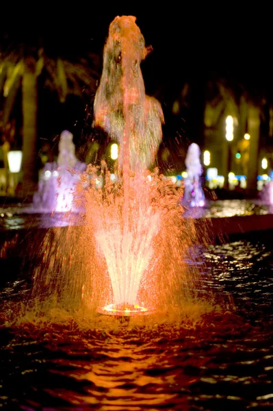 Kolorowej fontanny — Zdjęcie stockowe