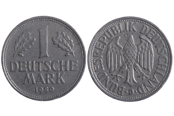 Німецька марка монети — стокове фото