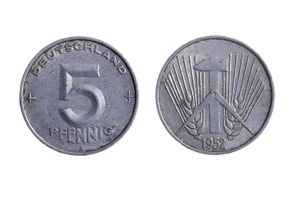Deutschland coins — Stock Photo, Image