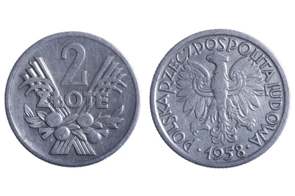 Polska coins — Stock Photo, Image