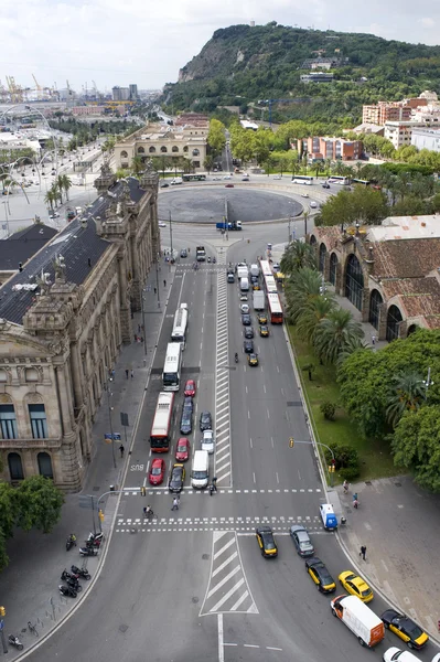 Blick auf die Straße der Barcelona — Stockfoto