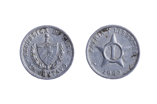 Κούβα κέρματα μακροεντολή — Φωτογραφία Αρχείου